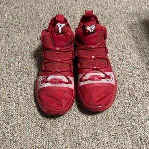 Red men’s Kobe A.D exodus shoes